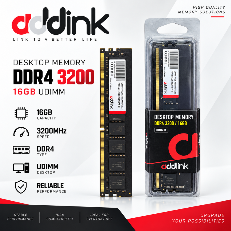 Addlink 16GB DDR4 3200MHz Desktop RAM
