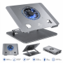 MIKUSO LS-098 Aluminum Laptop Cooling Pad with Adjustable Stand