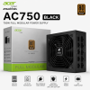 Acer Gadget emachines AC750 Black 750W 80 Plus Bronze Full Modular Power Supply