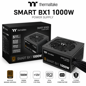 Thermaltake Smart BX1 1000W 80 Plus Bronze ATX Power Supply