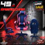 Ammar Gaming Chair Ergonomic Racing Style | Blue & Pink Gaming Chair