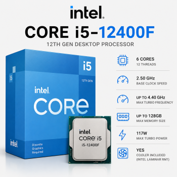 Intel Core i5-12400F 12th Gen Desktop Processor