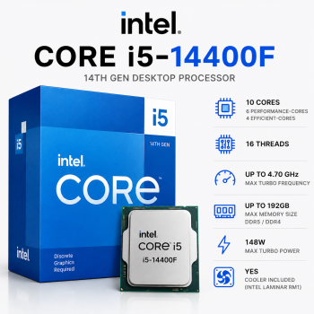 Intel Core i5-14400F 14th Gen Desktop Processor