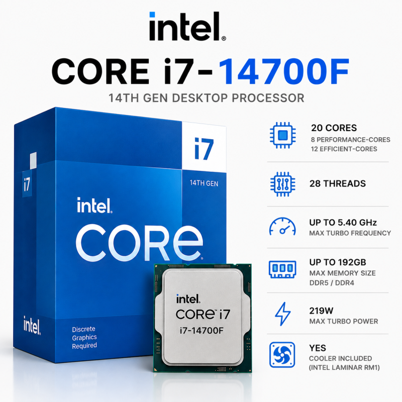 Intel Core i7-14700F 14th Gen Desktop Processor