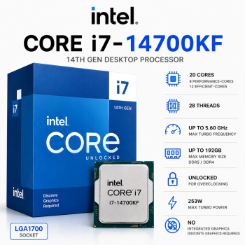 Intel Core i7-14700KF 14th Gen Desktop Processor