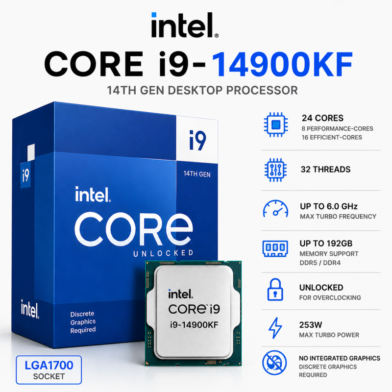 Intel Core i9-14900KF 14th Gen Desktop Processor