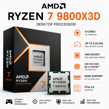 AMD Ryzen 7 9800X3D Desktop Processor