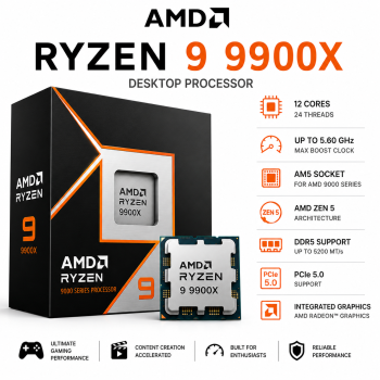 AMD Ryzen 9 9900X Desktop Processor