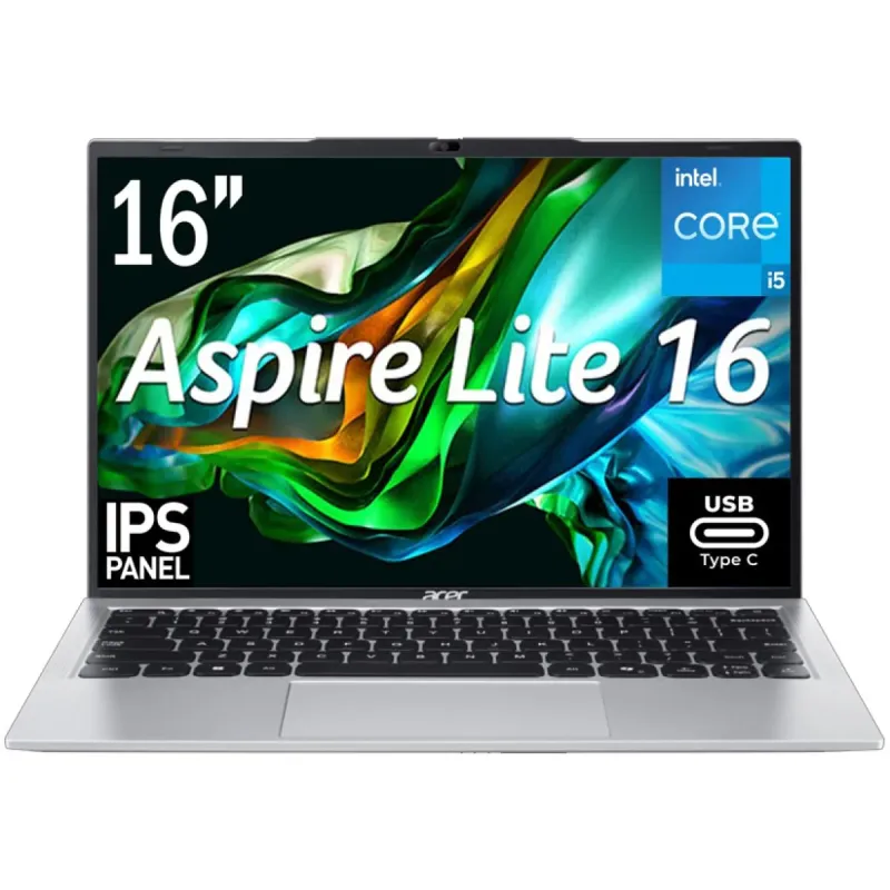 Laptop Acer Aspire Lite AL16 Intel® Core™ i5-1334U 8GB DDR5 512GB SSD 16" FHD