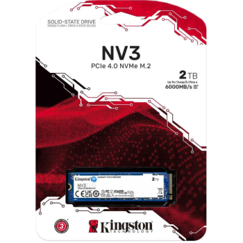 Kingston NV3 2TB PCIe 4.0 NVMe M.2 SSD 6000MB/s Internal Storage Kingston NV3 2TB PCIe 4.0 NVMe M.2 SSD 6000MB/s Internal Storage