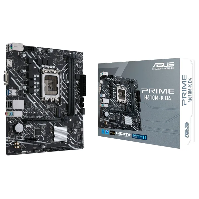 ASUS PRIME H610M-K D4 DDR4 LGA1700 Micro-ATX Motherboard