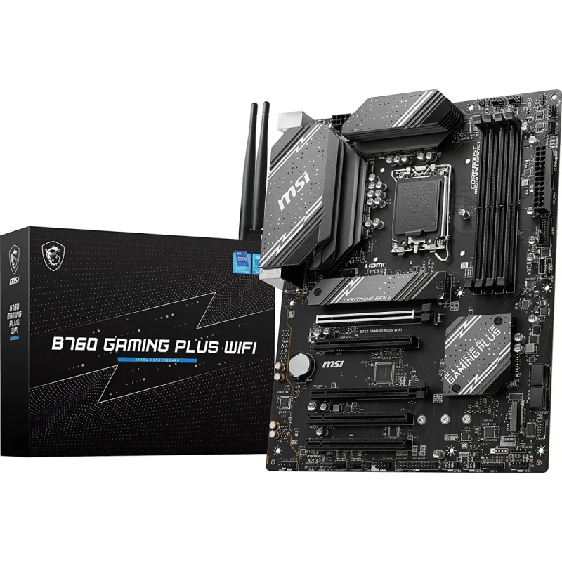 MSI B760 GAMING PLUS WIFI DDR5 LGA1700 ATX Motherboard