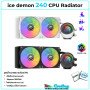 Ice Demon 240 ARGB AIO Liquid CPU Cooler
