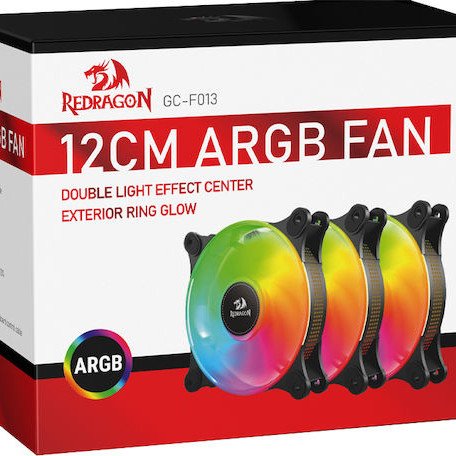 Redragon GC-F013 120mm ARGB Case Fan Redragon GC-F013 120mm ARGB Case Fan