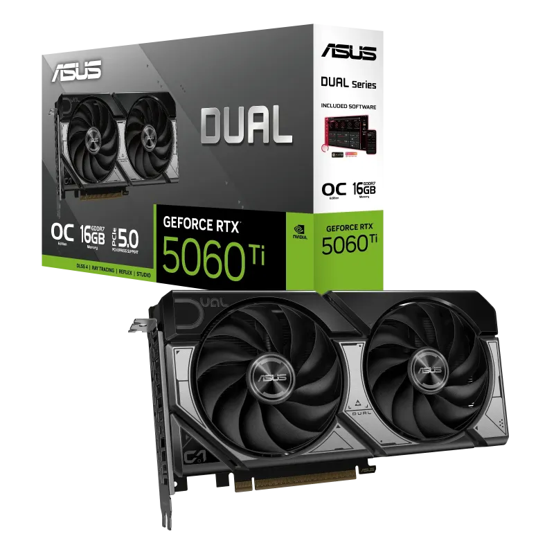 ASUS Dual GeForce RTX 5060 Ti OC Edition 16GB GDDR7