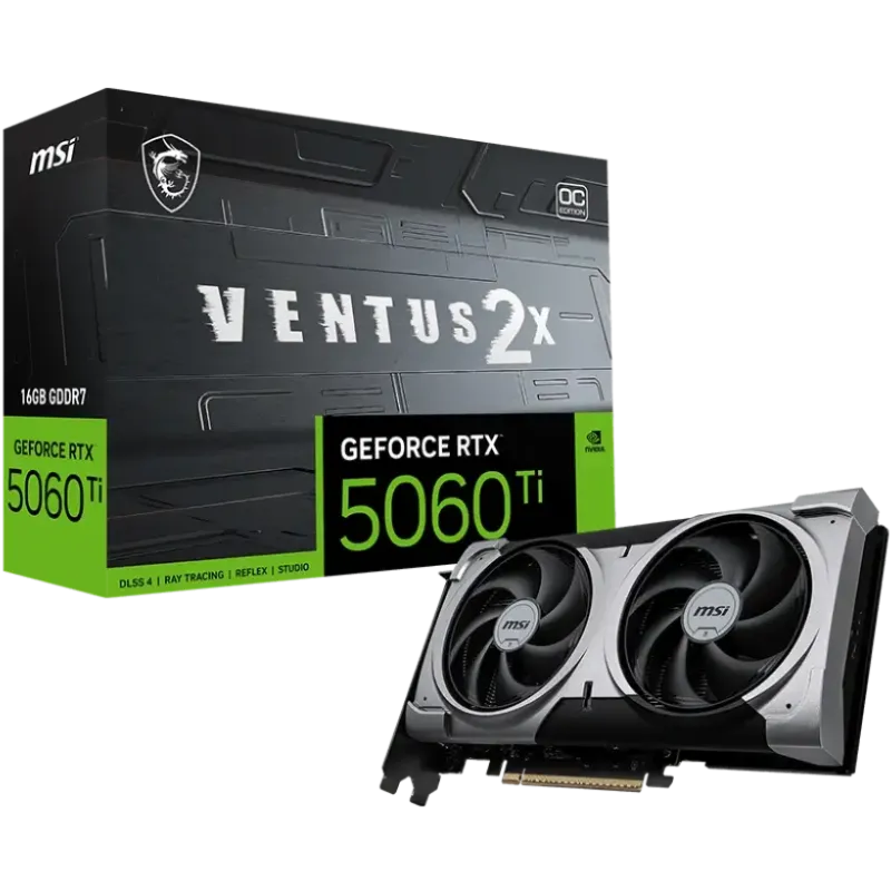MSI Ventus 2X GeForce RTX 5060 Ti OC Edition 16GB GDDR7