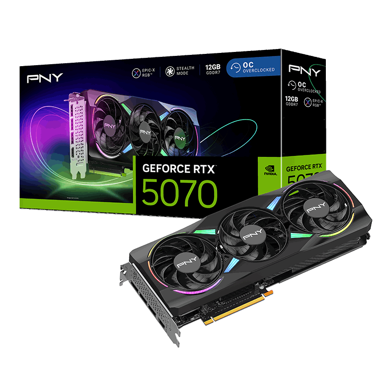 PNY GeForce RTX 5070 EPIC-X RGB OC 12GB GDDR7