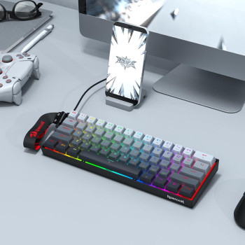 Redragon FIZZ K617GGB Magnetic Switch Rapid Trigger Gaming Keyboard, 60% Wired Mechanical Keyboard w