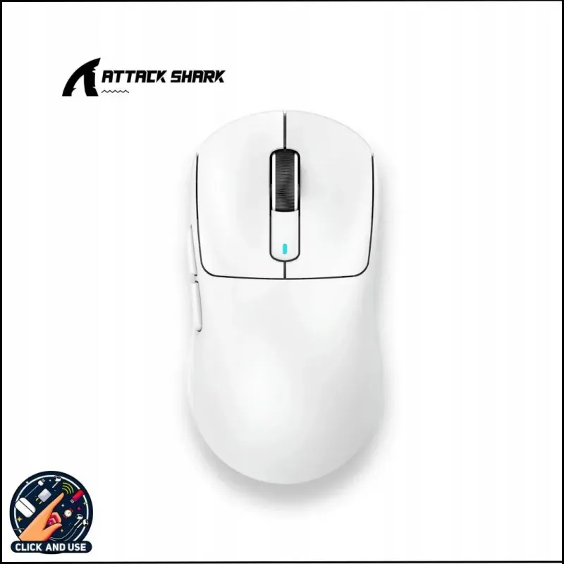 Attack Shark PAW3395 (x3 PRO) Tri-Mode Wireless Gaming Mouse 8KHz