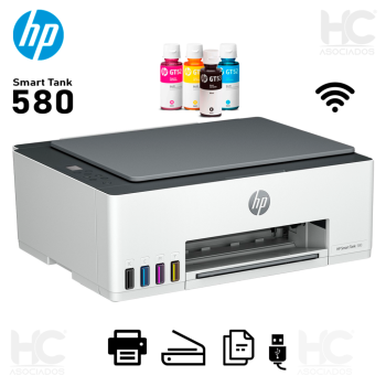 HP Smart Tank 580 Wireless All-in-One Printer, Color, Print, Copy, Scan